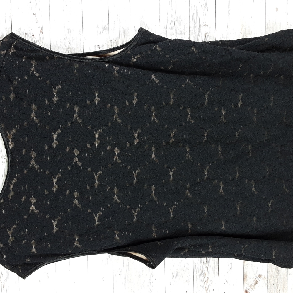 NWT, Fashion Top, 0276, black lace round neck top, Sz 18/20 - Picture 5 of 5